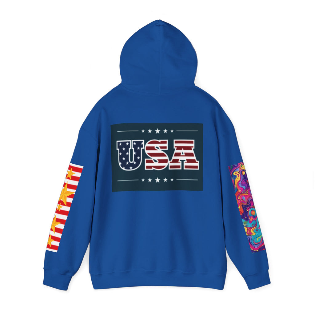 USA Flag Soldier Hoodie — Patriotic American Veteran Pullover