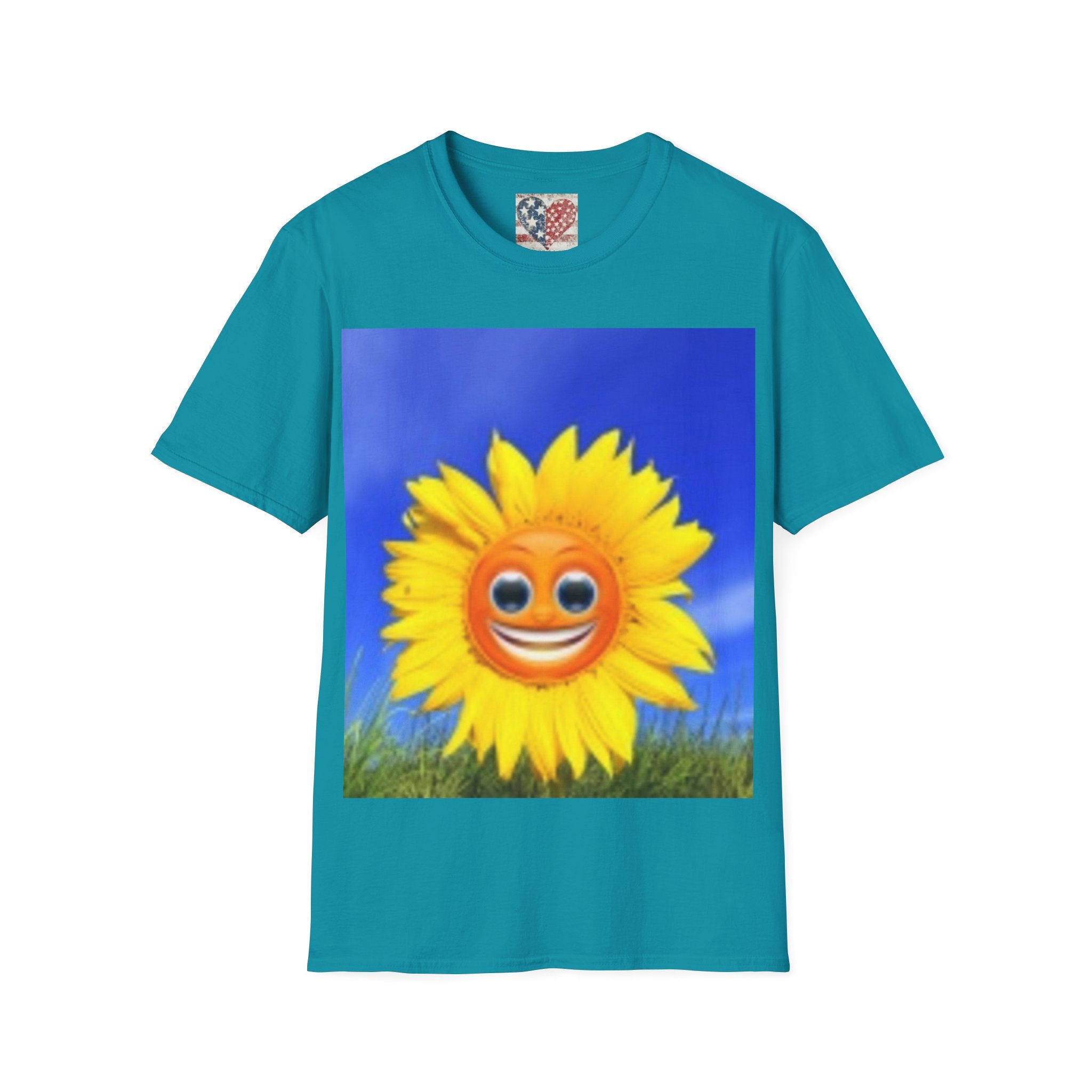 Sunflower Smile T-Shirt — Bright Happy Floral Graphic Tee