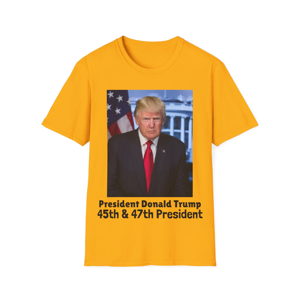 Camiseta del presidente Donald J TRUMP — Camiseta con la bandera patriótica