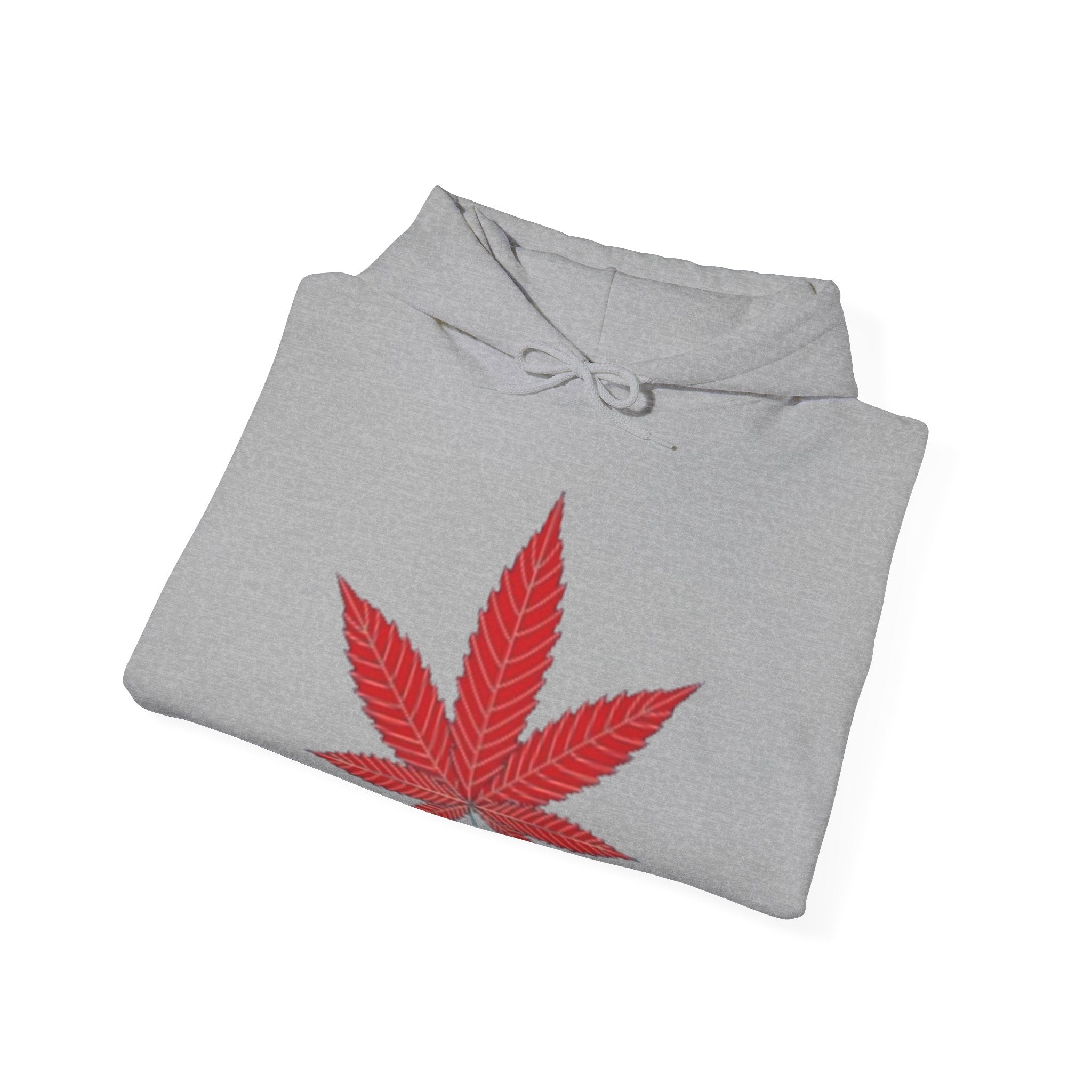 Marijuana Leaf Hoodie with Two Men Angry — Casual Streetwear Pullover
