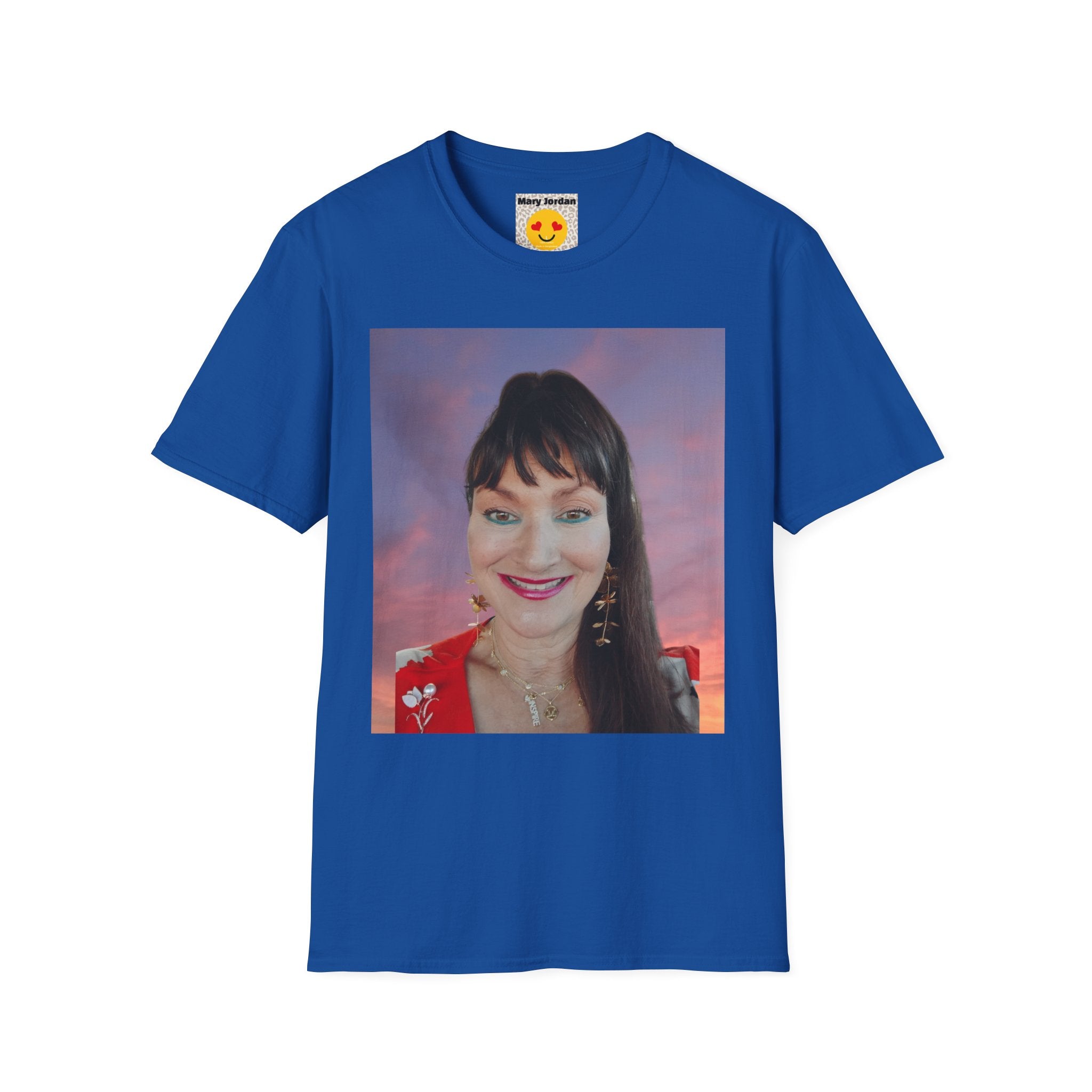 Mary Jordan T-Shirt — Smiling Woman Photo Print