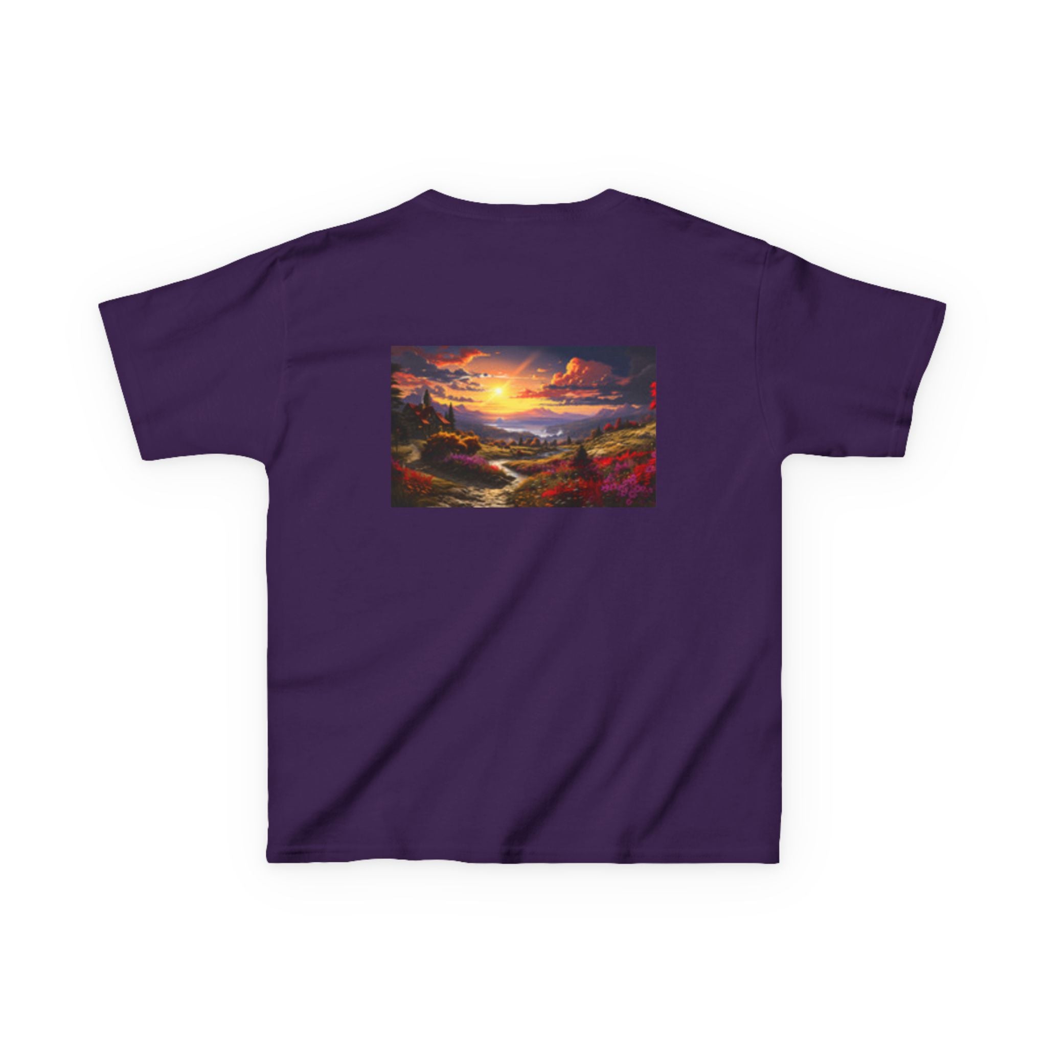 Kids Kingfisher & Butterfly T‑Shirt — Colorful Bird Nature Tee for Children
