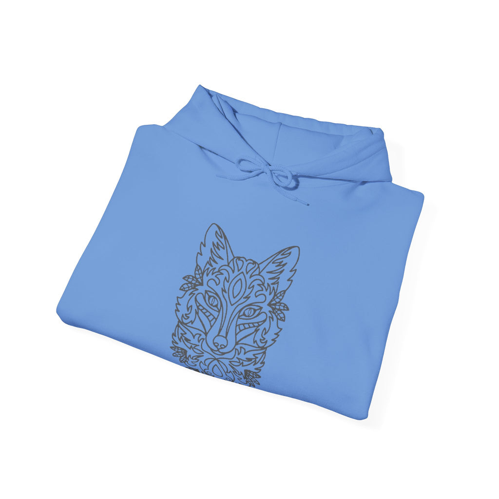 Silhouette Wolf Unisex Heavy Blend Hooded Sweatshirt Cozy All Night