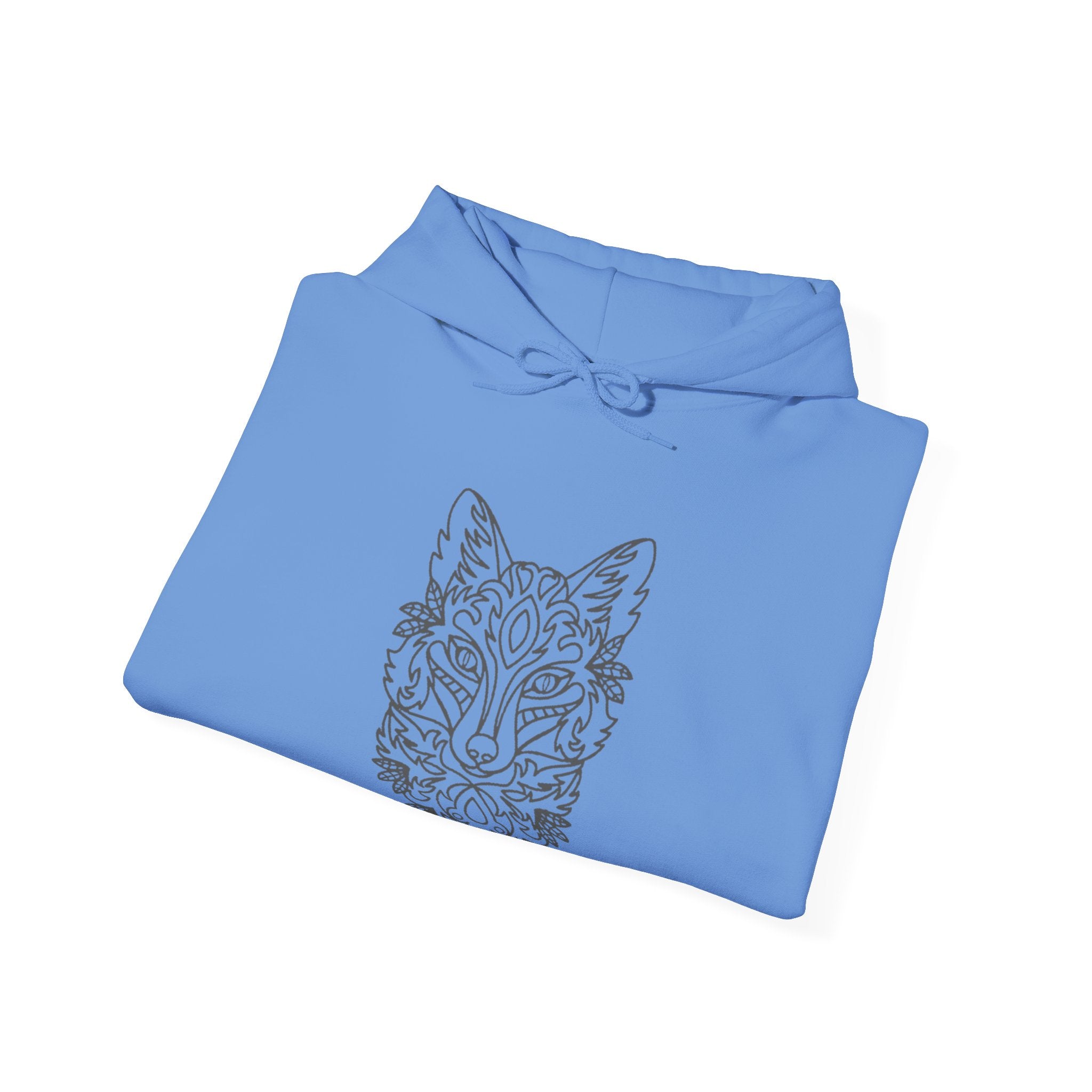Silhouette Wolf Unisex Heavy Blend Hooded Sweatshirt Cozy All Night