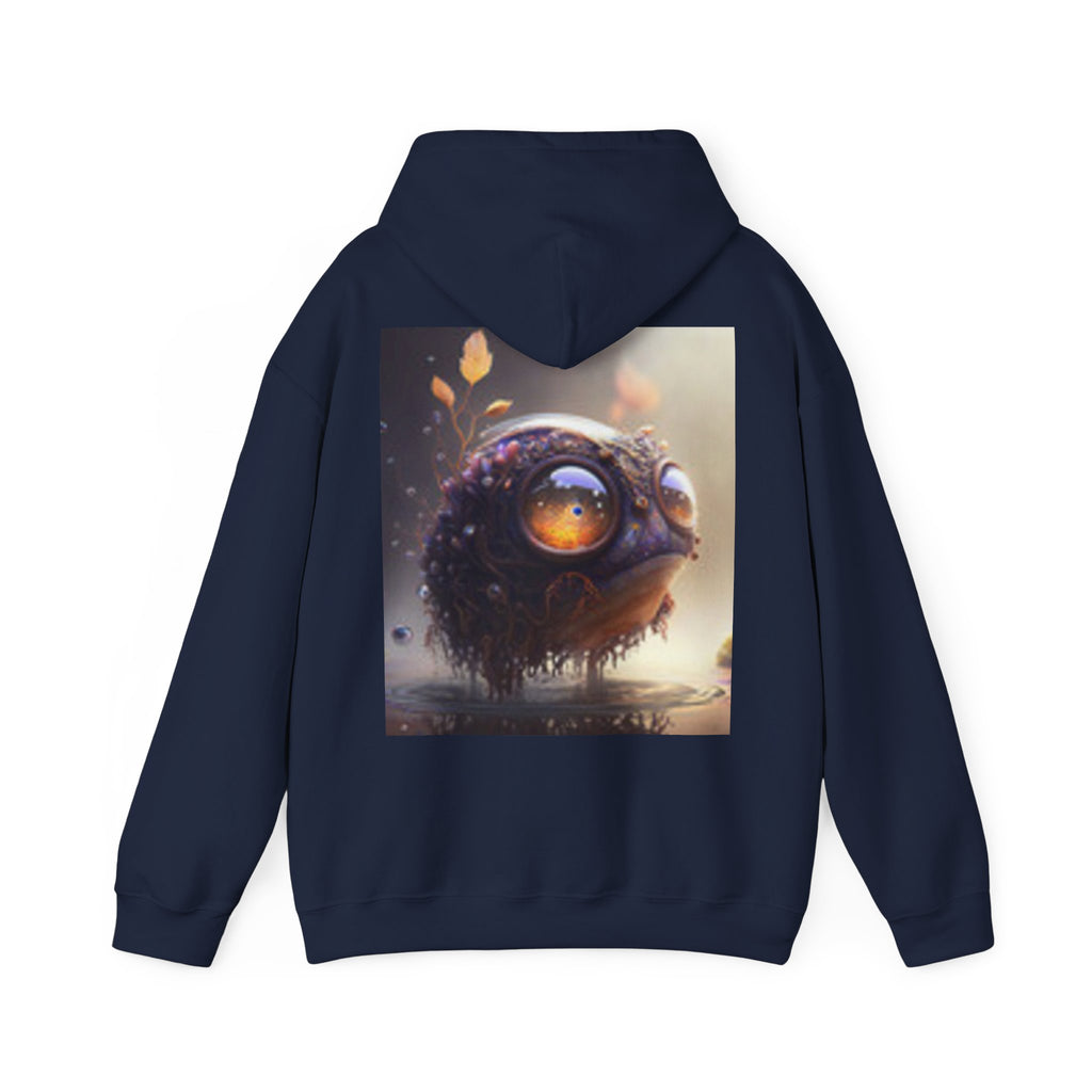 Cute Fuzzy Creature Hoodie – Whimsical Big-Eyed Monster Art Sweatshirt