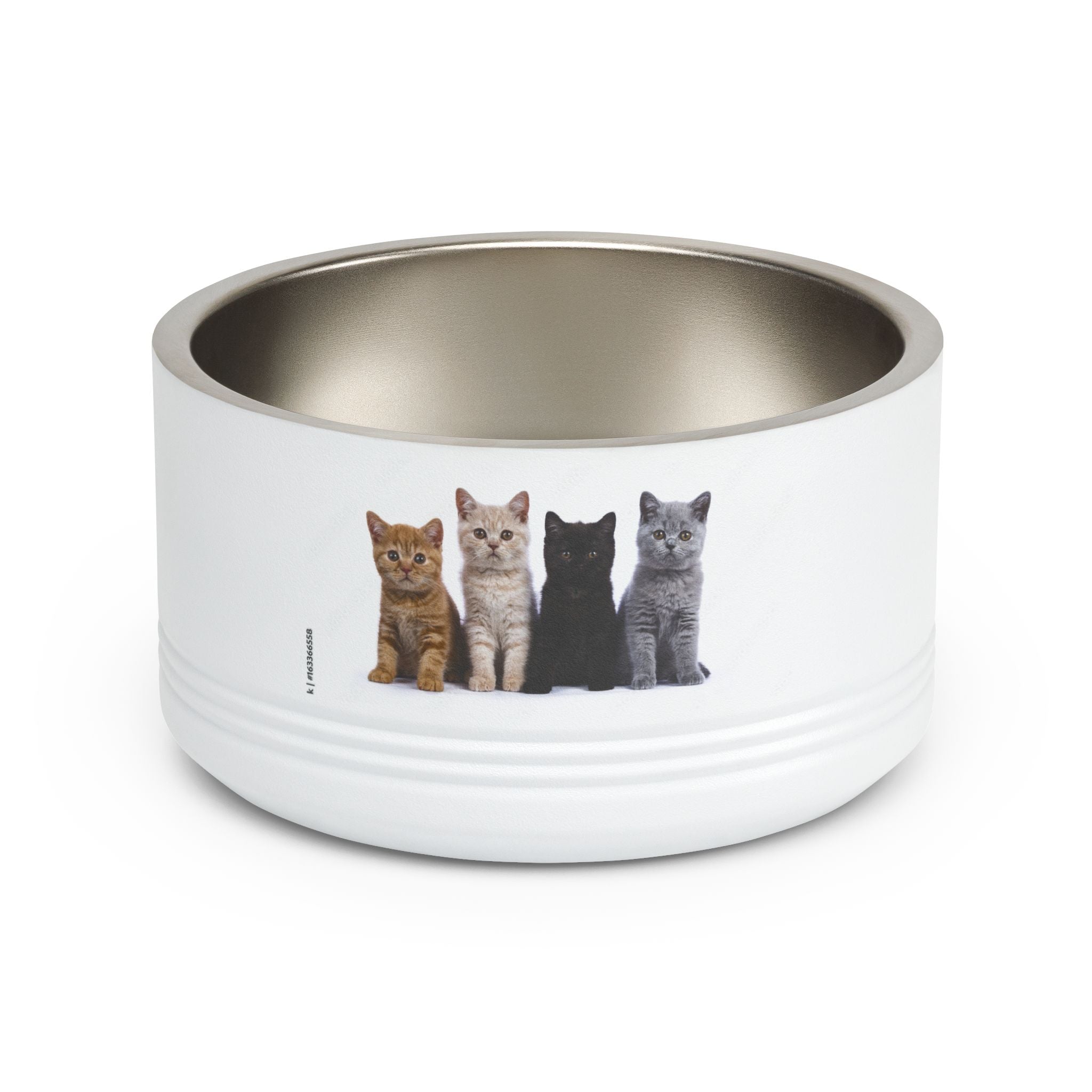 Kitten Row Stainless Steel Pet Bowl — 18oz Cat Feeding Dish