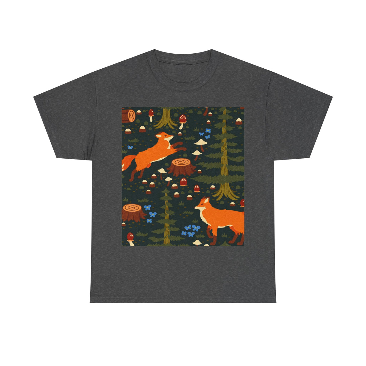 Fox Forest Tee — Cute Woodland Foxes Pattern T-Shirt