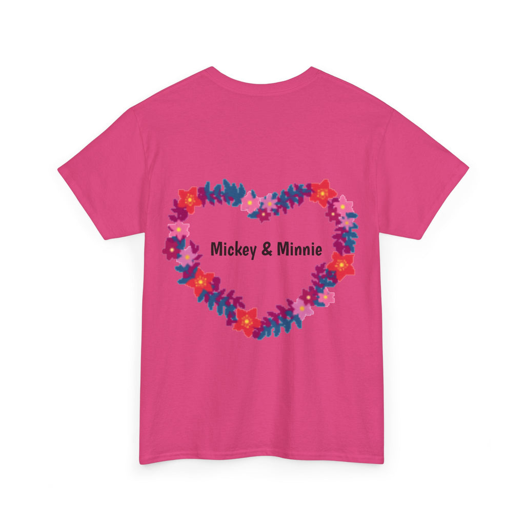 Classic Cartoon Mickey Mouse & Minnie Mouse Graphic T-shirt