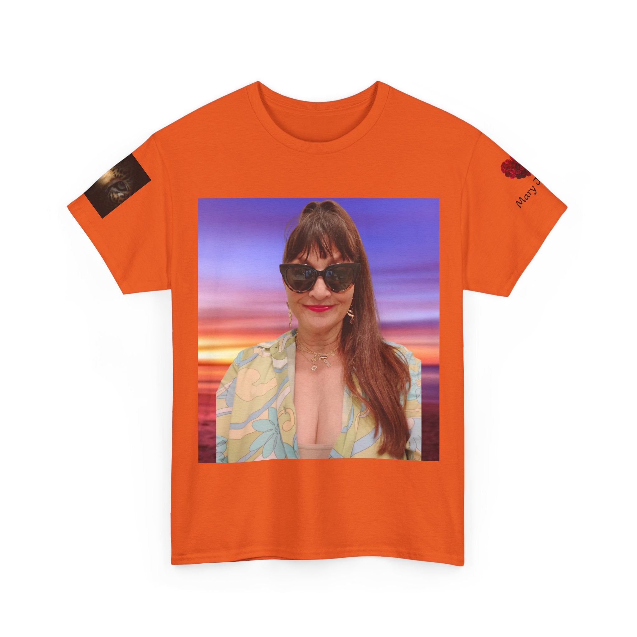 Mary Jordan  T-shirt— Retro Sunset Graphic T-Shirt