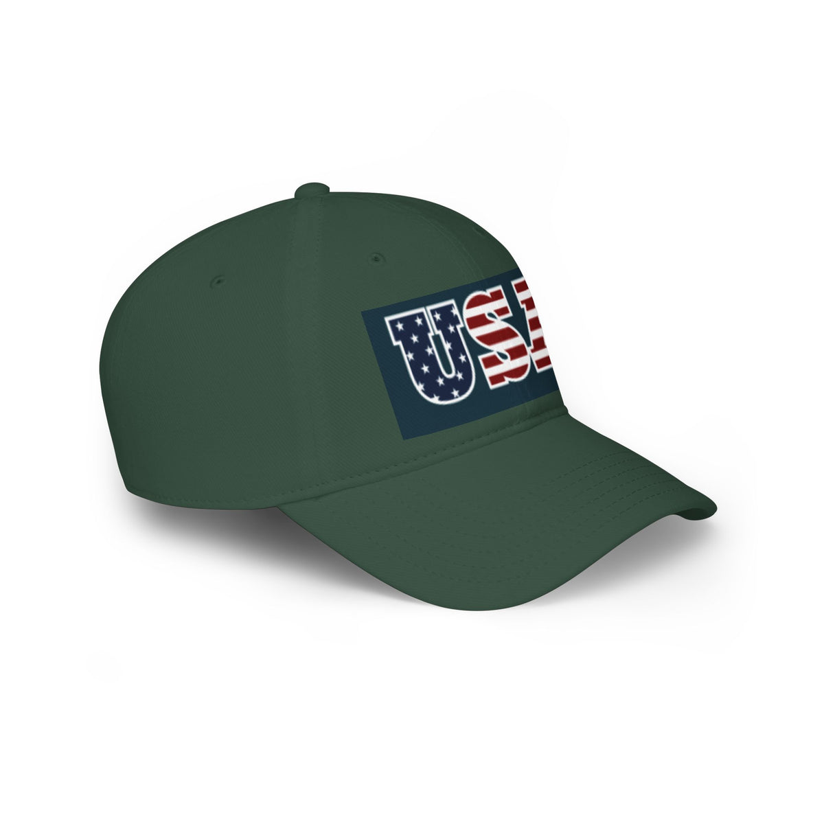 USA Flag Embroidered Cap — Patriotic Low Profile Baseball Hat