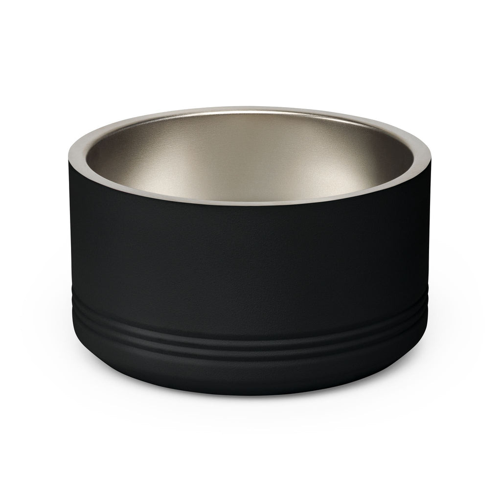 Cute Dog Face Stainless Steel Pet Bowl — 18 oz Cute Minimalist Dog Food & Water Dish