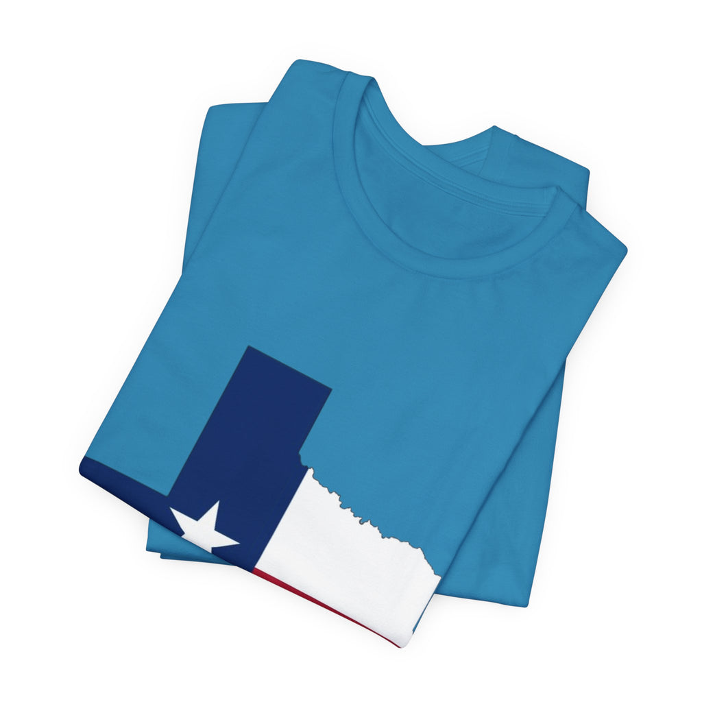 Texas Flag T-Shirt — Texas State Outline with Lone Star