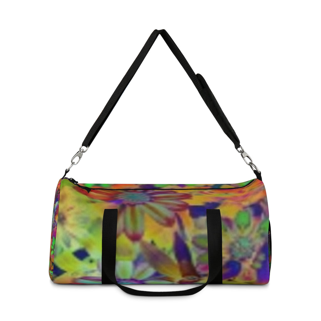 Vibrant Floral Duffel Bag - Colorful Boho Travel & Gym Bag
