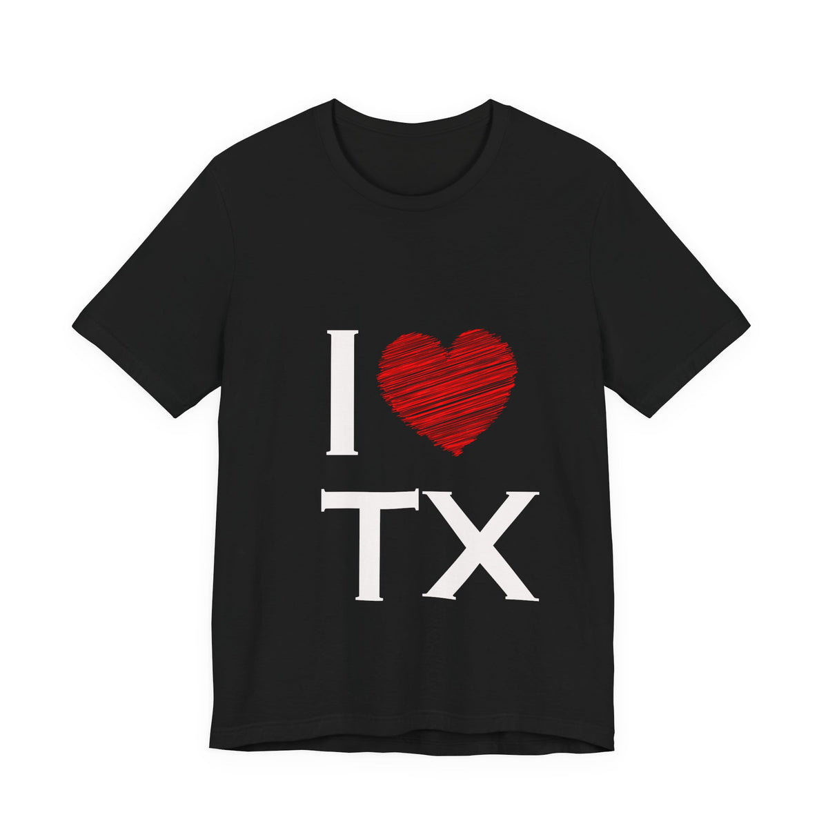 I  Love TX T-Shirt - Texas Love Graphic Tee