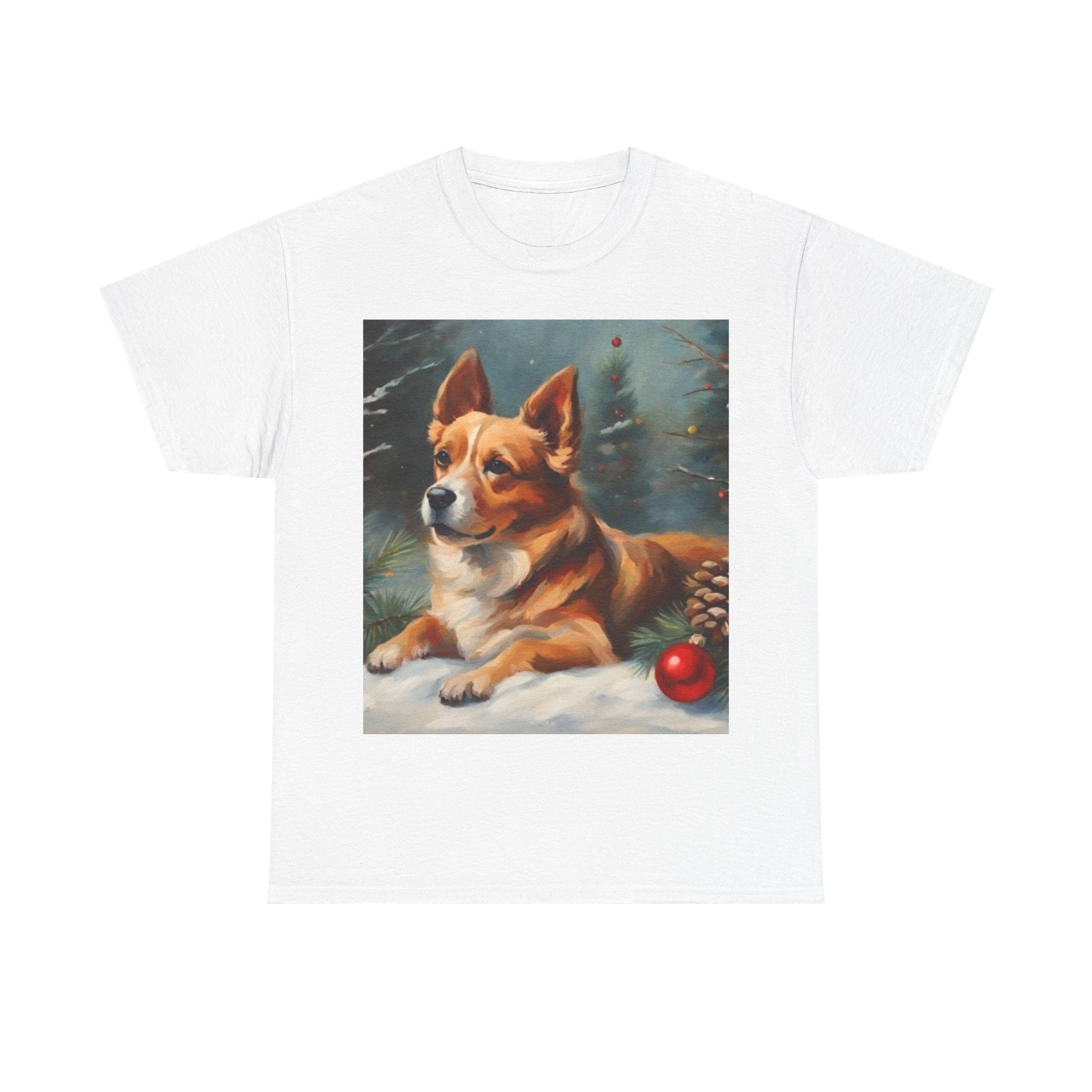 Corgi Christmas Tee — Festive Holiday Dog Shirt with Ornament