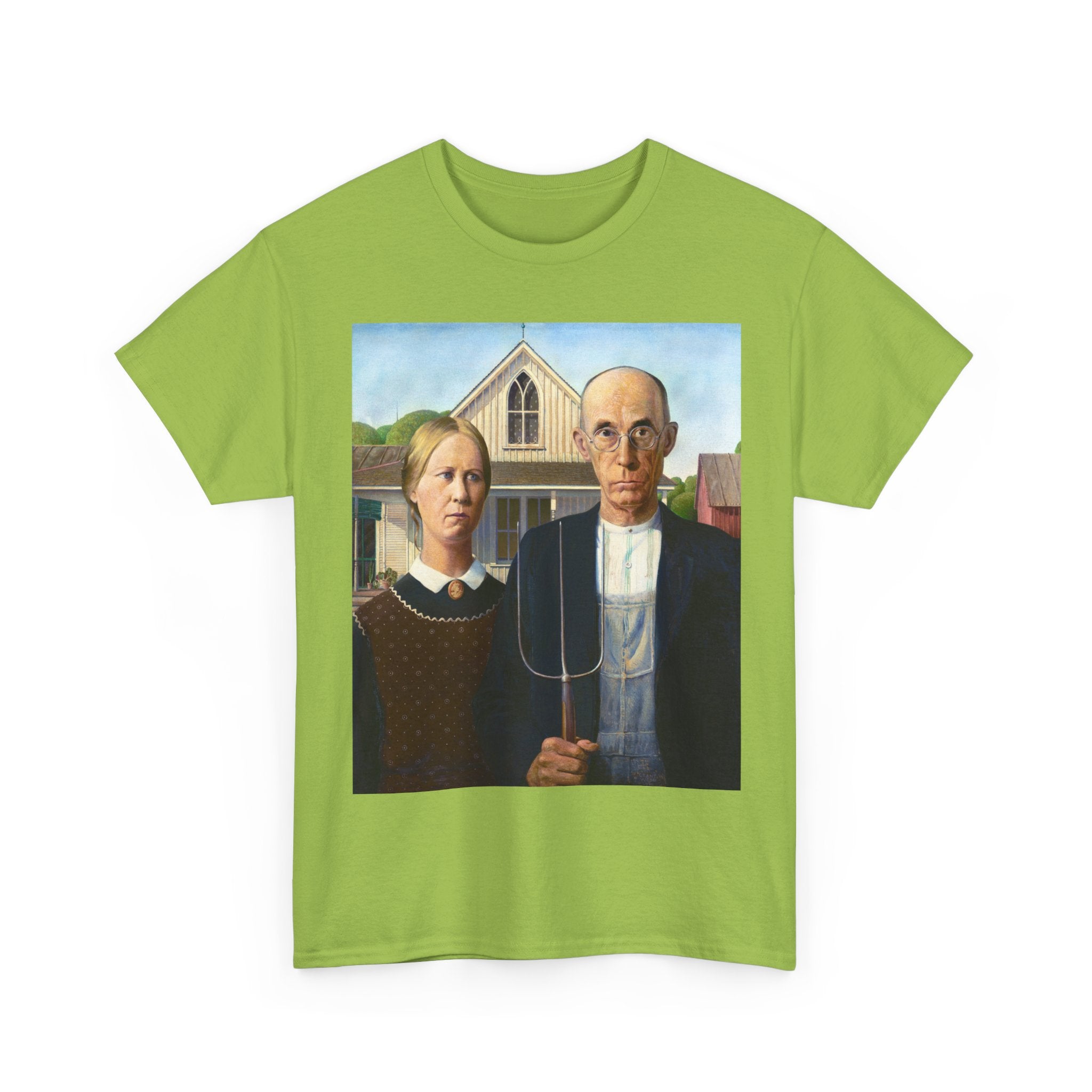 T‑Shirt — American Gothic Parody Print Tee