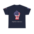 T-shirt patriotique Donald J TRUMP — Poing patriotique drapeau américain