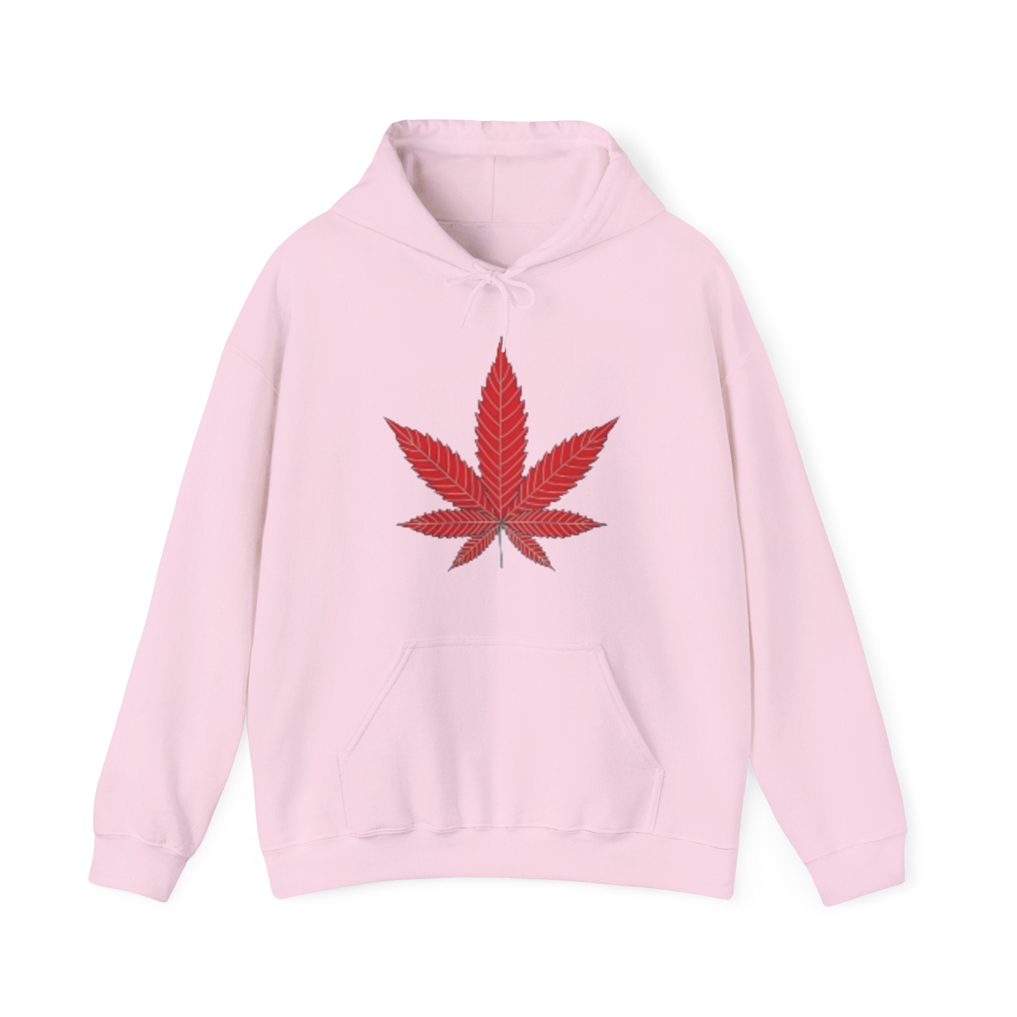 Sweat à capuche feuille de marijuana avec deux hommes en colère — Pull streetwear décontracté