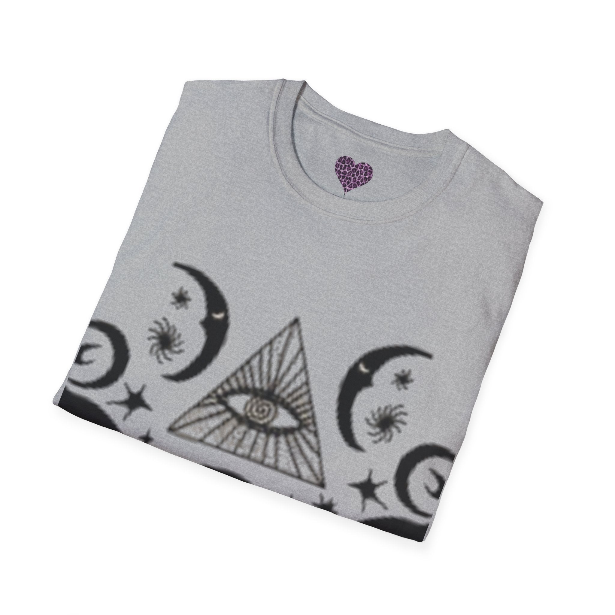 Mystic Moon Eye T-Shirt — Celestia lGraphic T-shirt  with Floral Back Panel