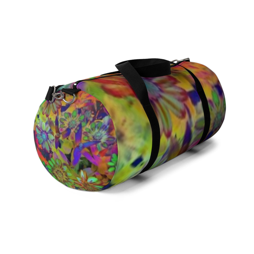 Vibrant Floral Duffel Bag - Colorful Boho Travel & Gym Bag