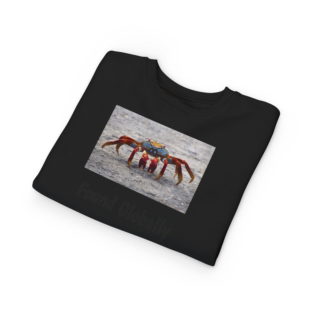Toddler Sweatshirt - Colorful Fiddler Crab Beach Graphic