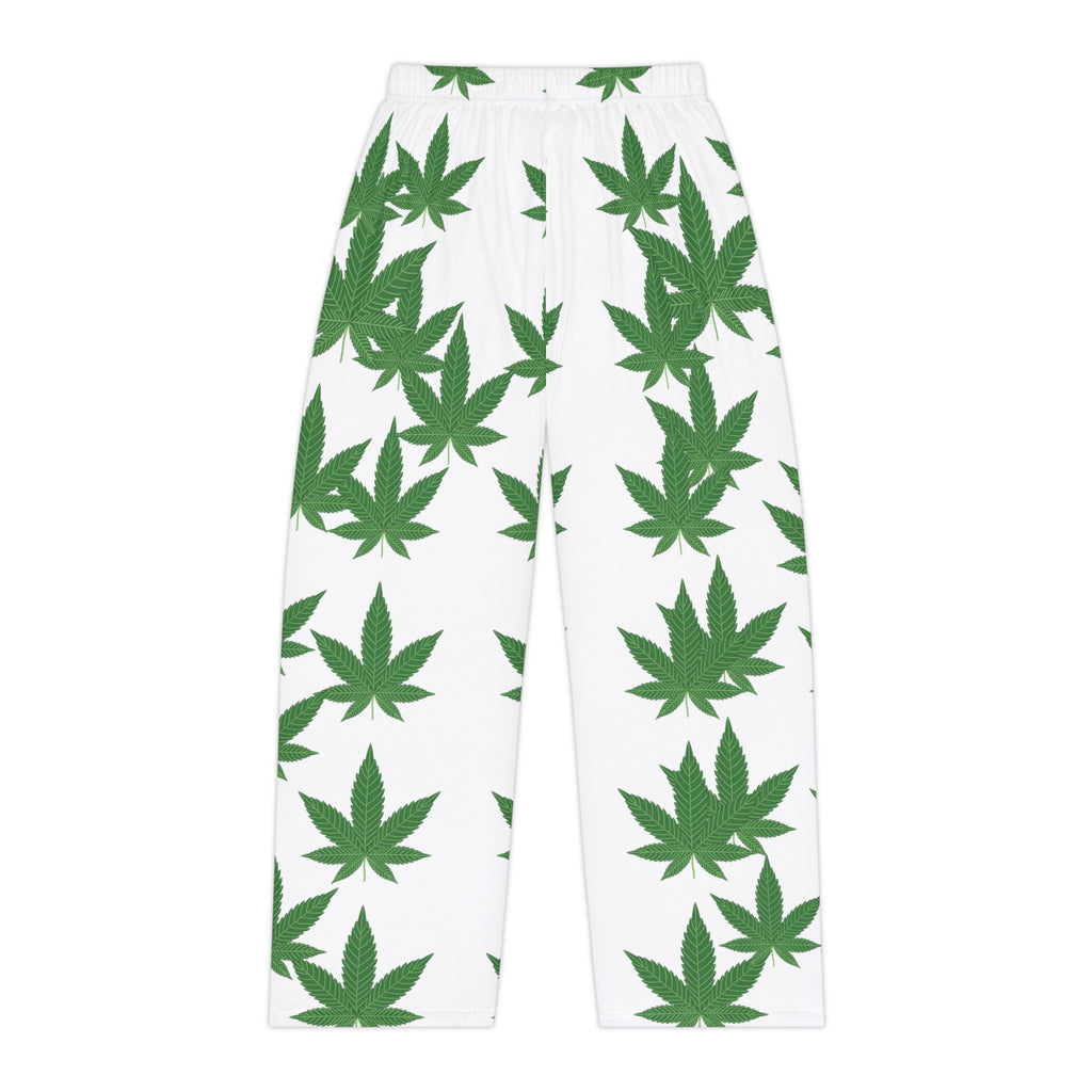 Marijuana Leaf Pajama Pants - Women's Cannabis Print Lounge Sleepwear