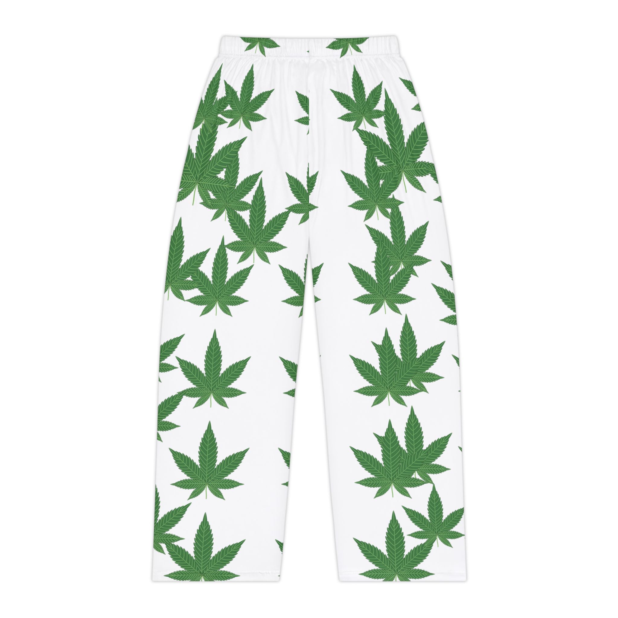 Marijuana Leaf Pajama Pants - Women's Cannabis Print Lounge Sleepwear