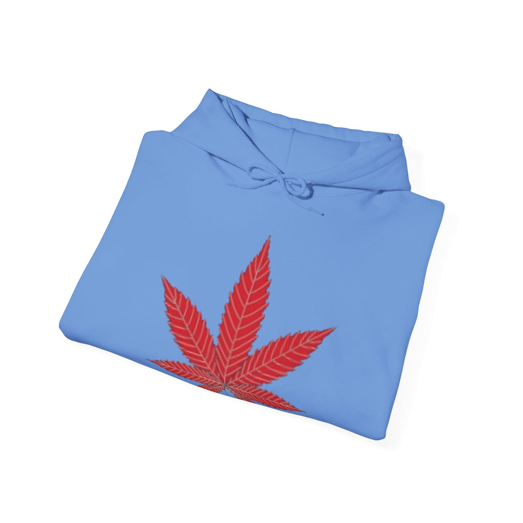 Marijuana Leaf Hoodie with Two Men Angry — Casual Streetwear Pullover