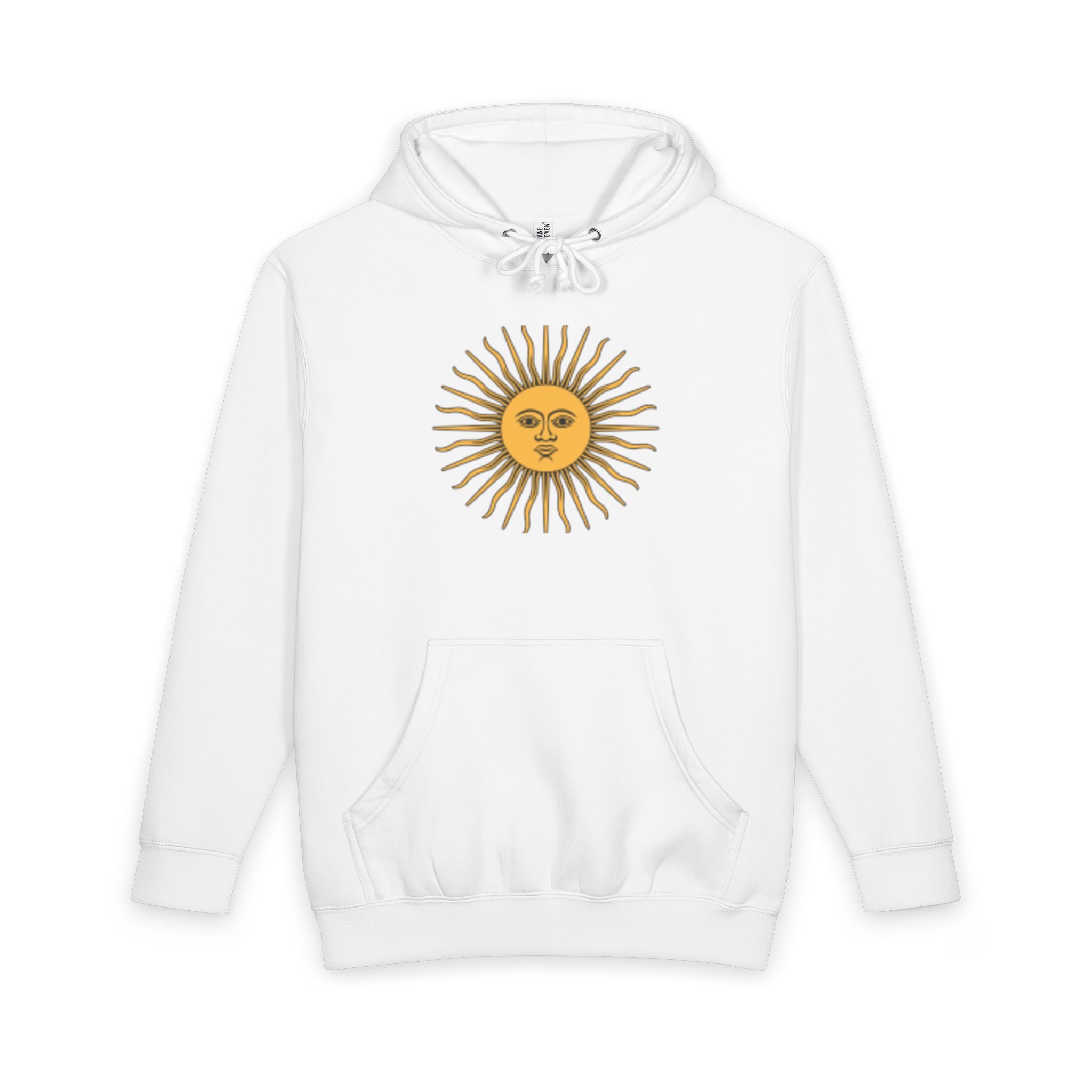 Sweat à capuche Déesse du soleil — Motif soleil vintage sur le devant, sirène dans le dos