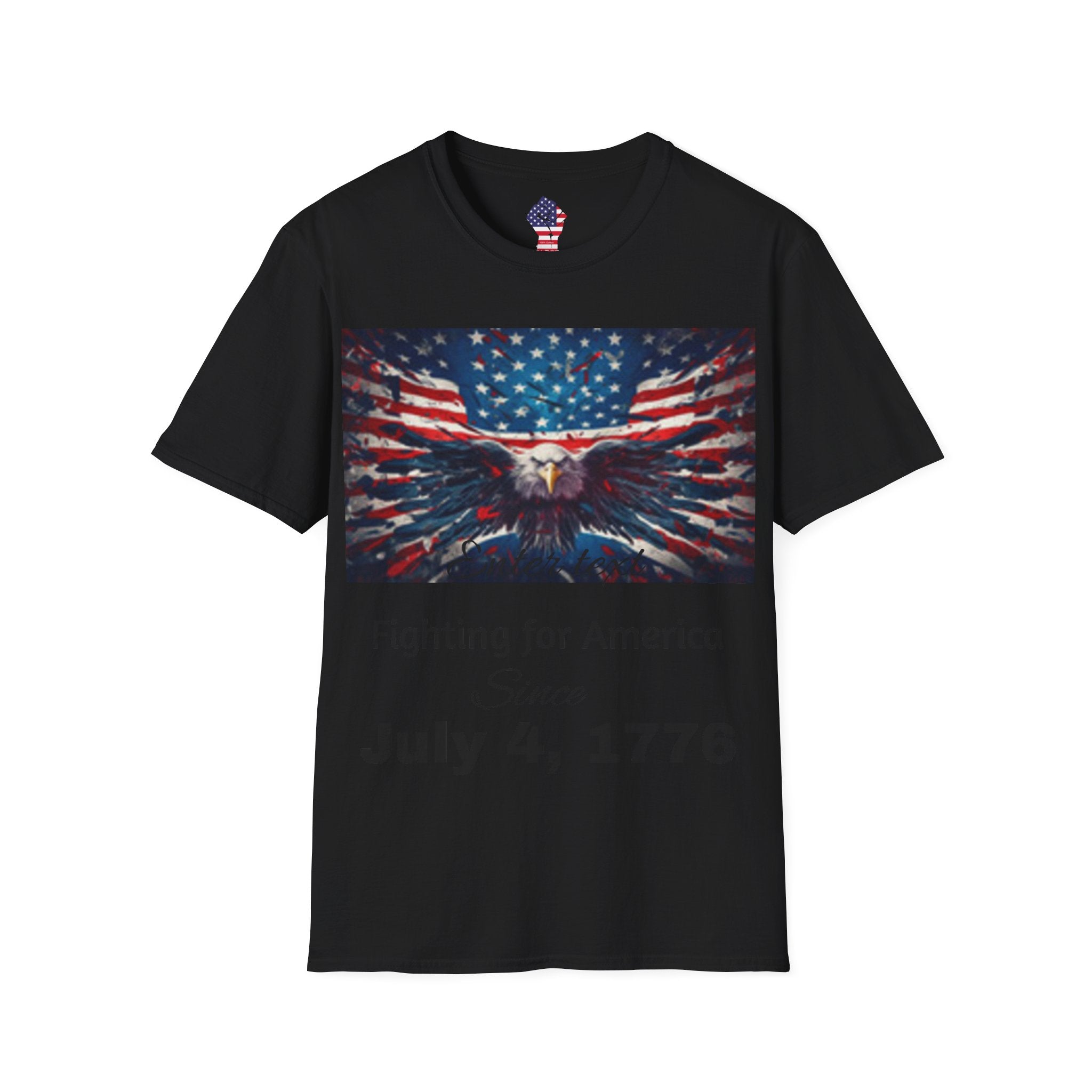 Patriotic Eagle T-Shirt — American Flag Bald Eagle I Love America!