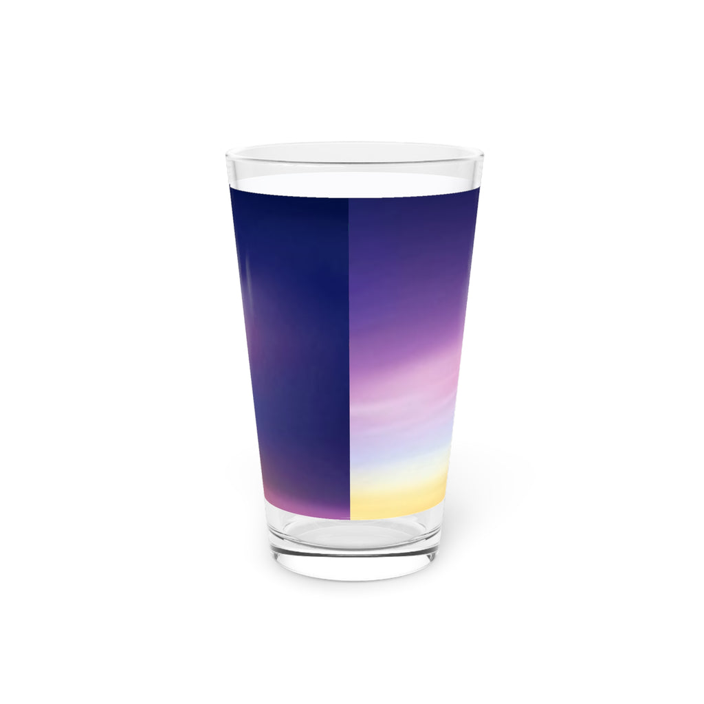 16oz Jungle Animal Pint Glass - Colorful Sunset Wildlife Beer Glass