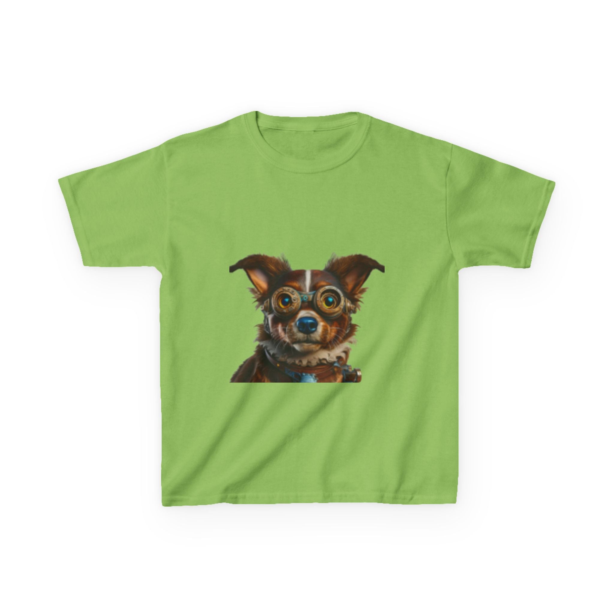 Kids T-Shirt — Cute Wide-Eyed Dog Portrait Tee for Children