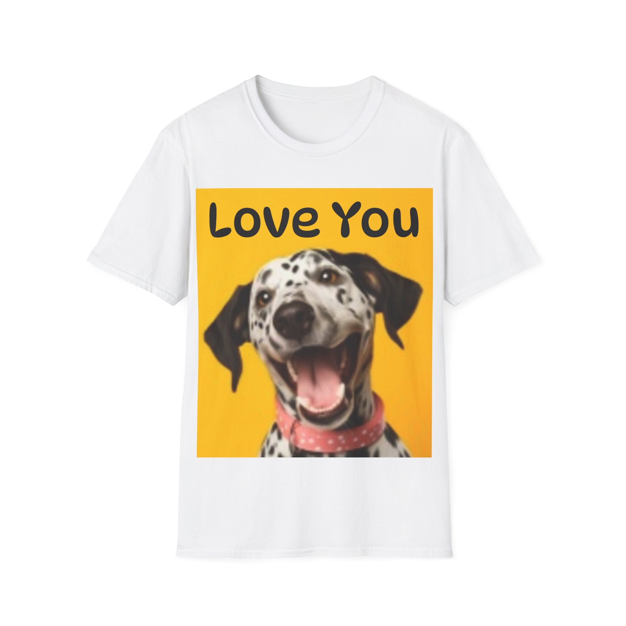 Dog Love You & Beautiful Sunset Unisex Softstyle T-Shirt Pet Lovers T-shirt