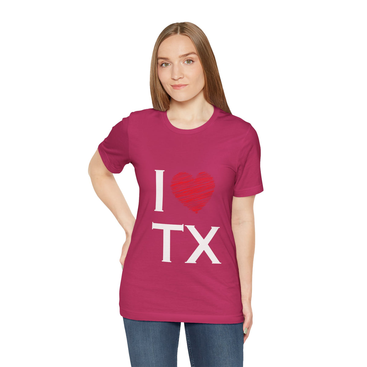 I  Love TX T-Shirt - Texas Love Graphic Tee