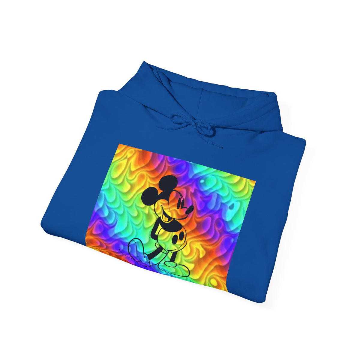 Mickey Mouse Rainbow Colors Unisex Heavy Blend Hooded Sweatshirt Warm & Cozy