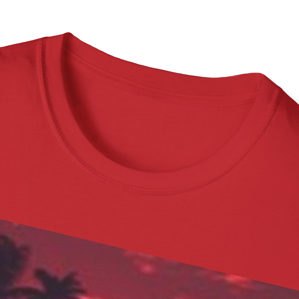 Retro Sunset T-Shirt — Tropical Palm Beach Sunset Graphic