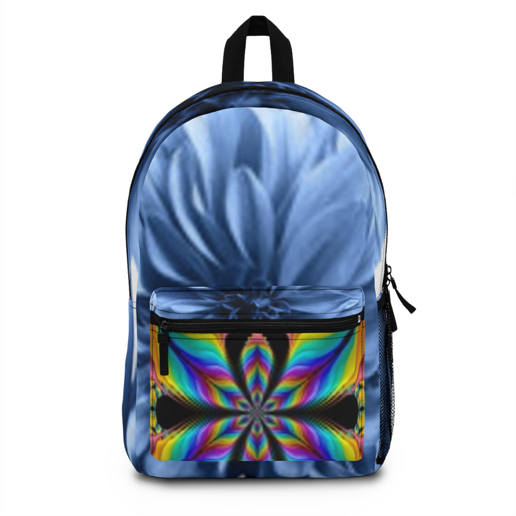 Blue Floral Kaleidoscope Backpack