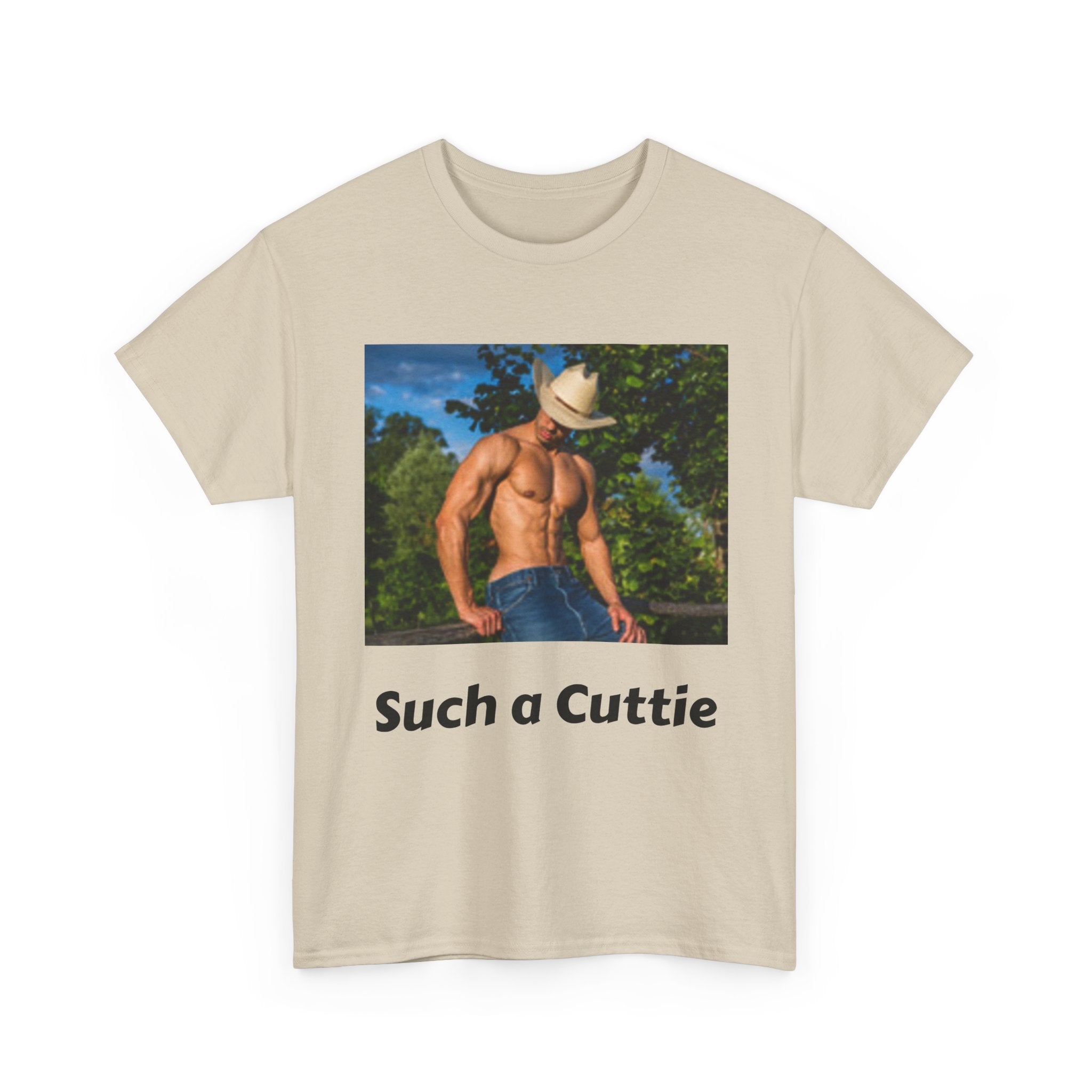 Cowboy with Muscles Not Wearing Shirt T-shirt