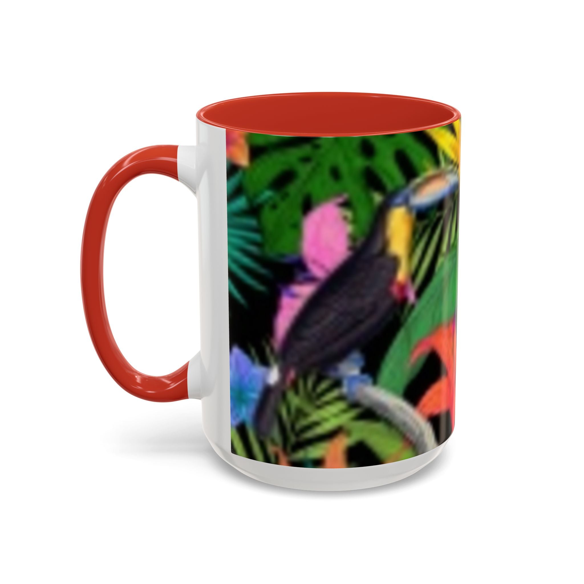 Tropical Floral Coffee Mug — Colorful Paradise Accent Mug (11/15 oz)