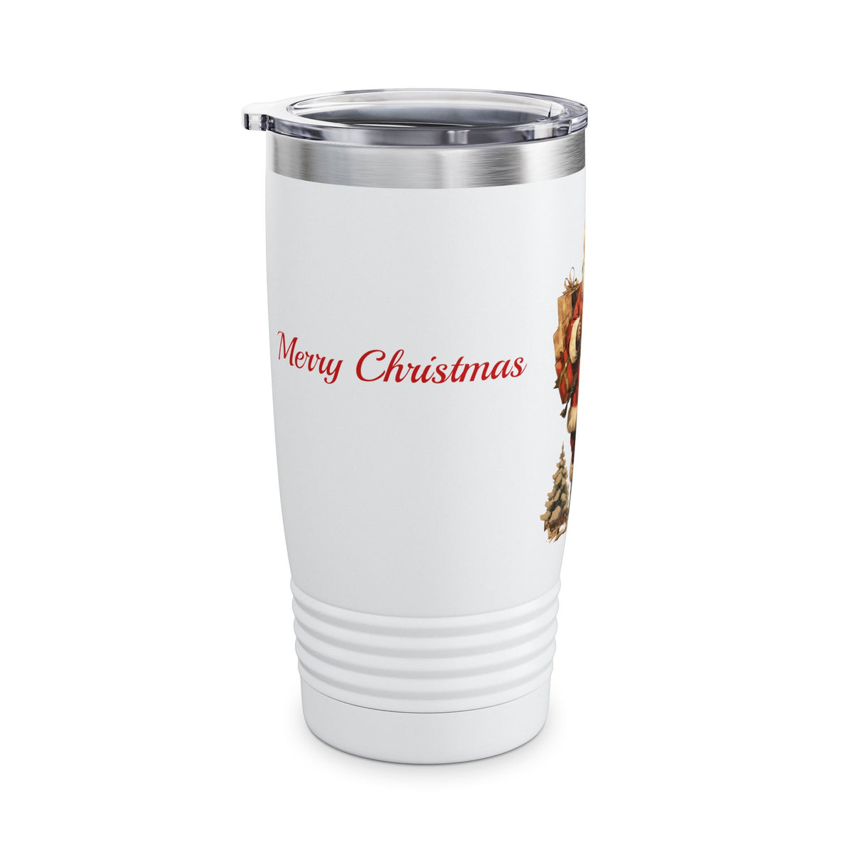 Vintage Santa 20oz Tumbler — Merry Christmas Travel Mug