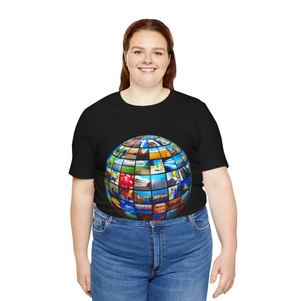 Global Travel Photography World Globe T-Shirt