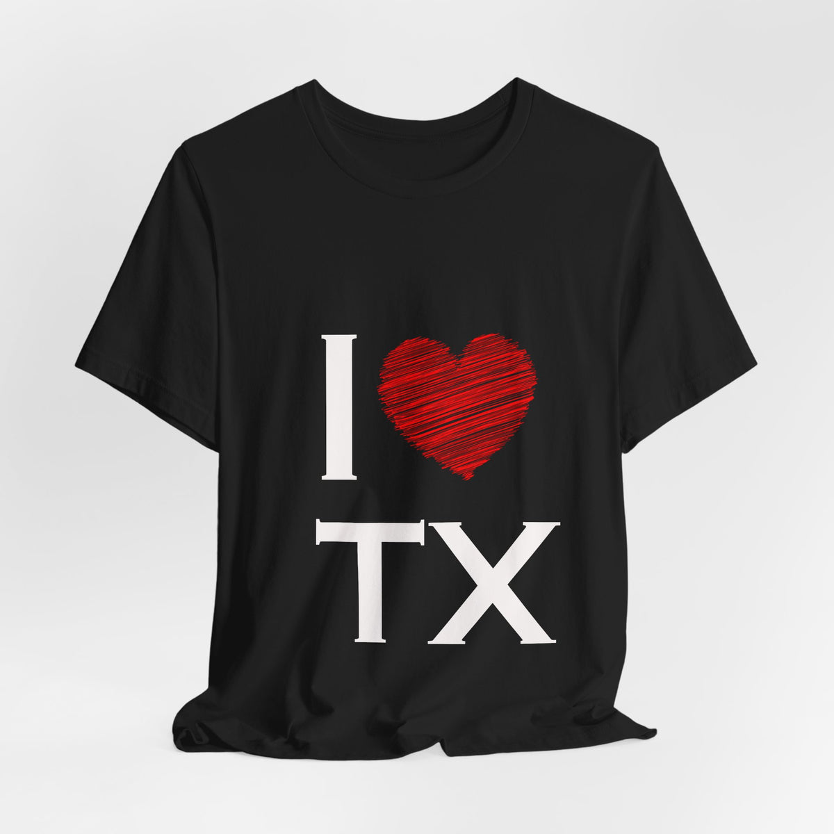 I  Love TX T-Shirt - Texas Love Graphic Tee