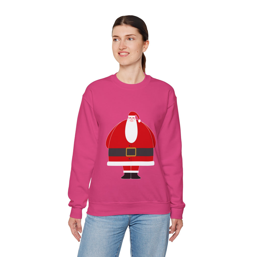 Santa Graphic Sweatshirt — Cute Holiday Christmas Crewneck