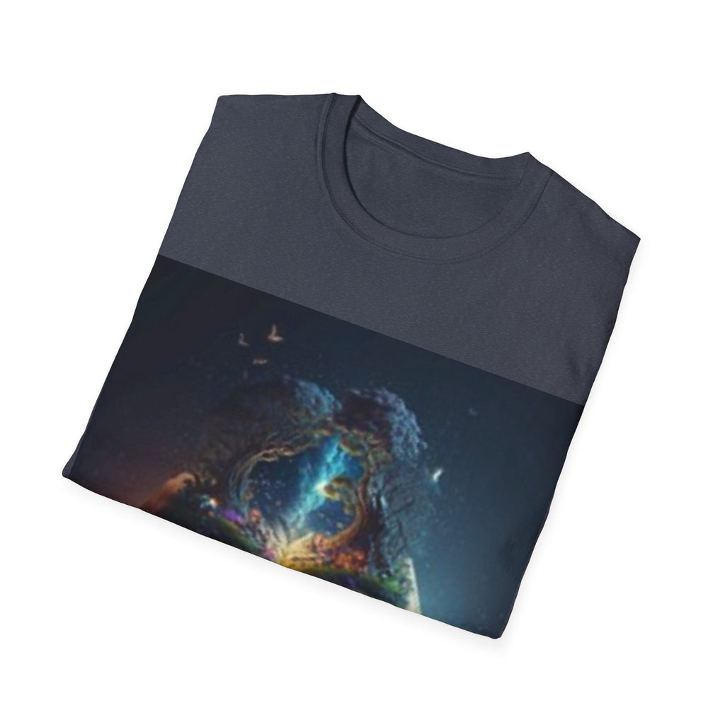 Cosmic Book T-Shirt — Magic Reading Galaxy Tee