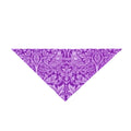 Purple Damask Pet Bandana – Floral Pattern Dog & Cat Bandana