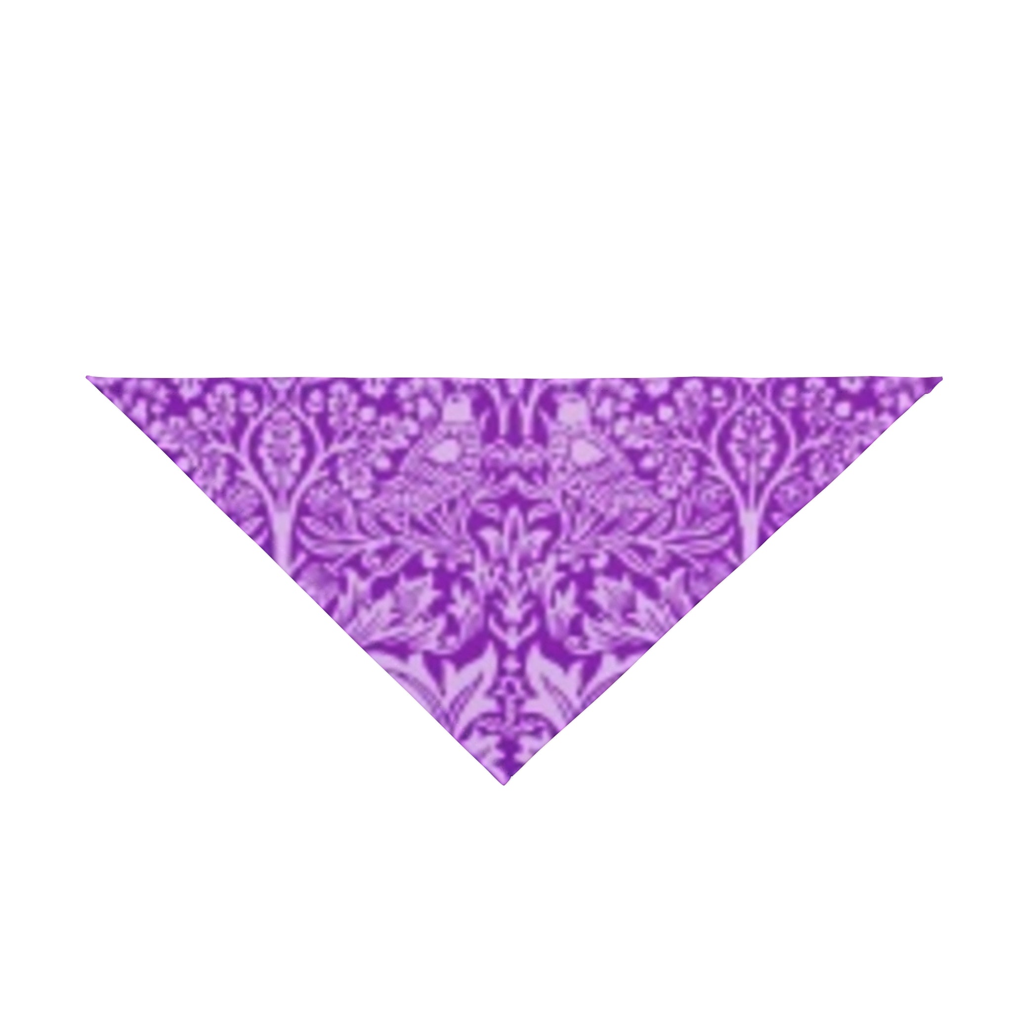 Purple Damask Pet Bandana – Floral Pattern Dog & Cat Bandana