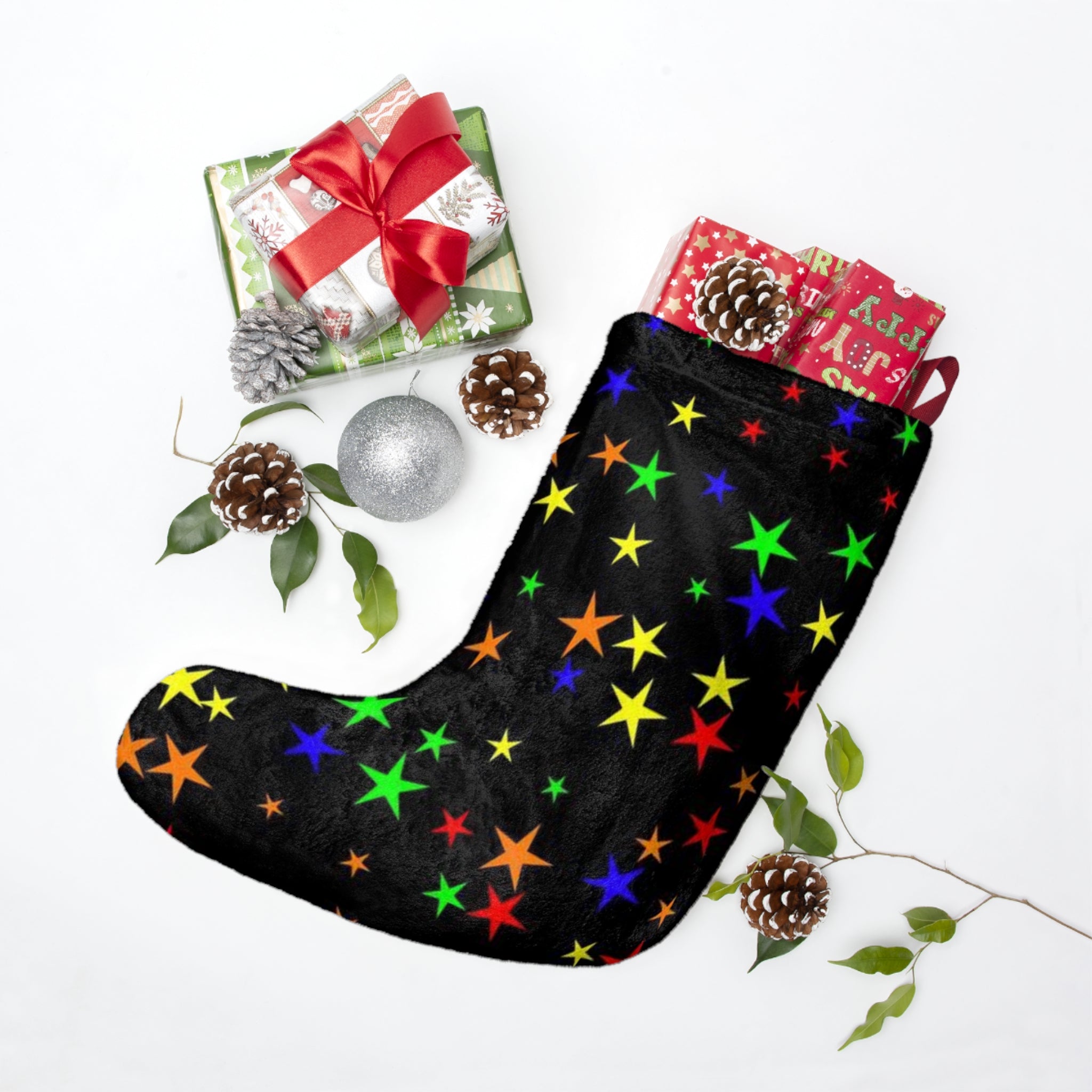 Cute Reindeer Christmas Stocking – Plush Holiday Stocking for Kids