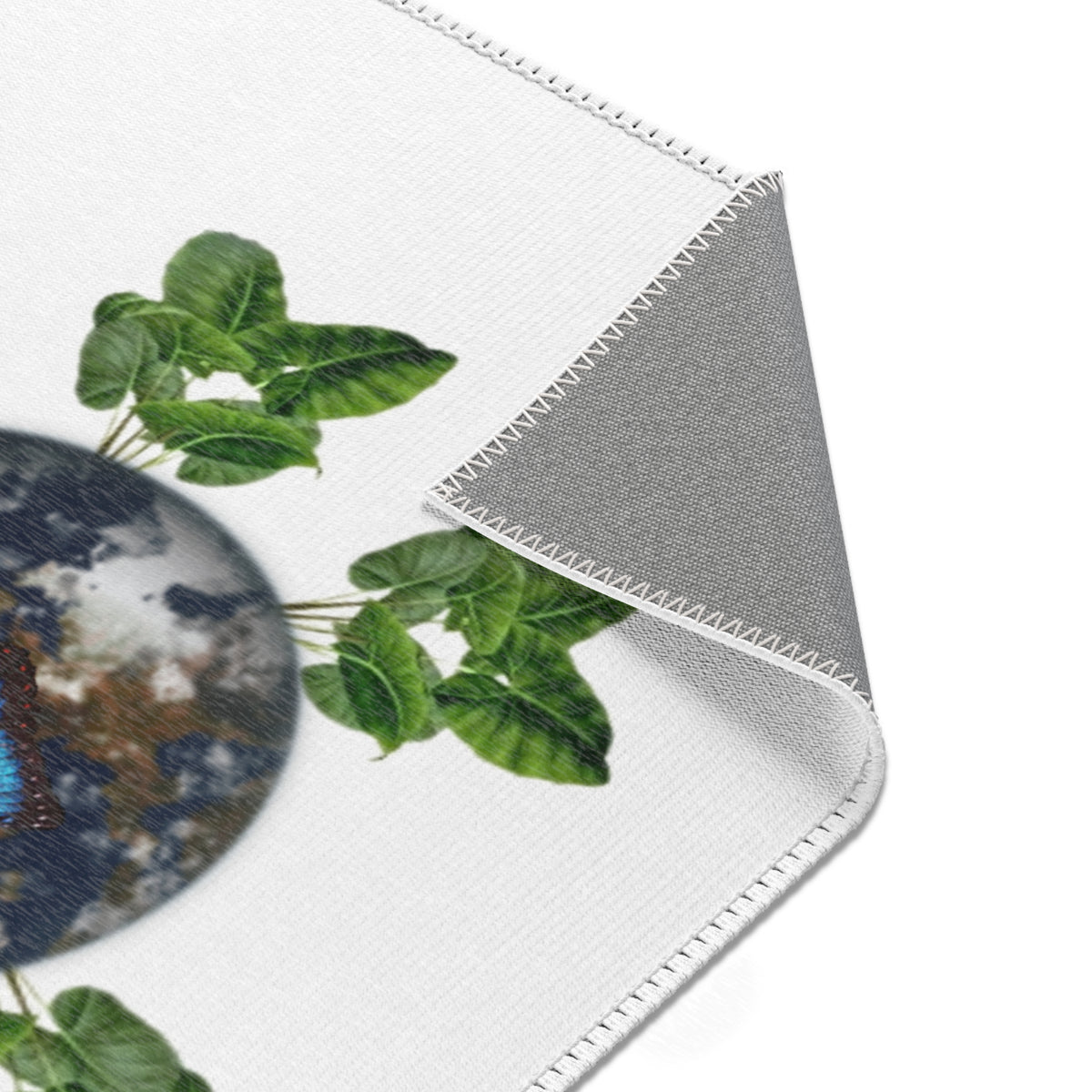 Earth Day & Earth Facts  Butterfly Planet Leaves Area Rug