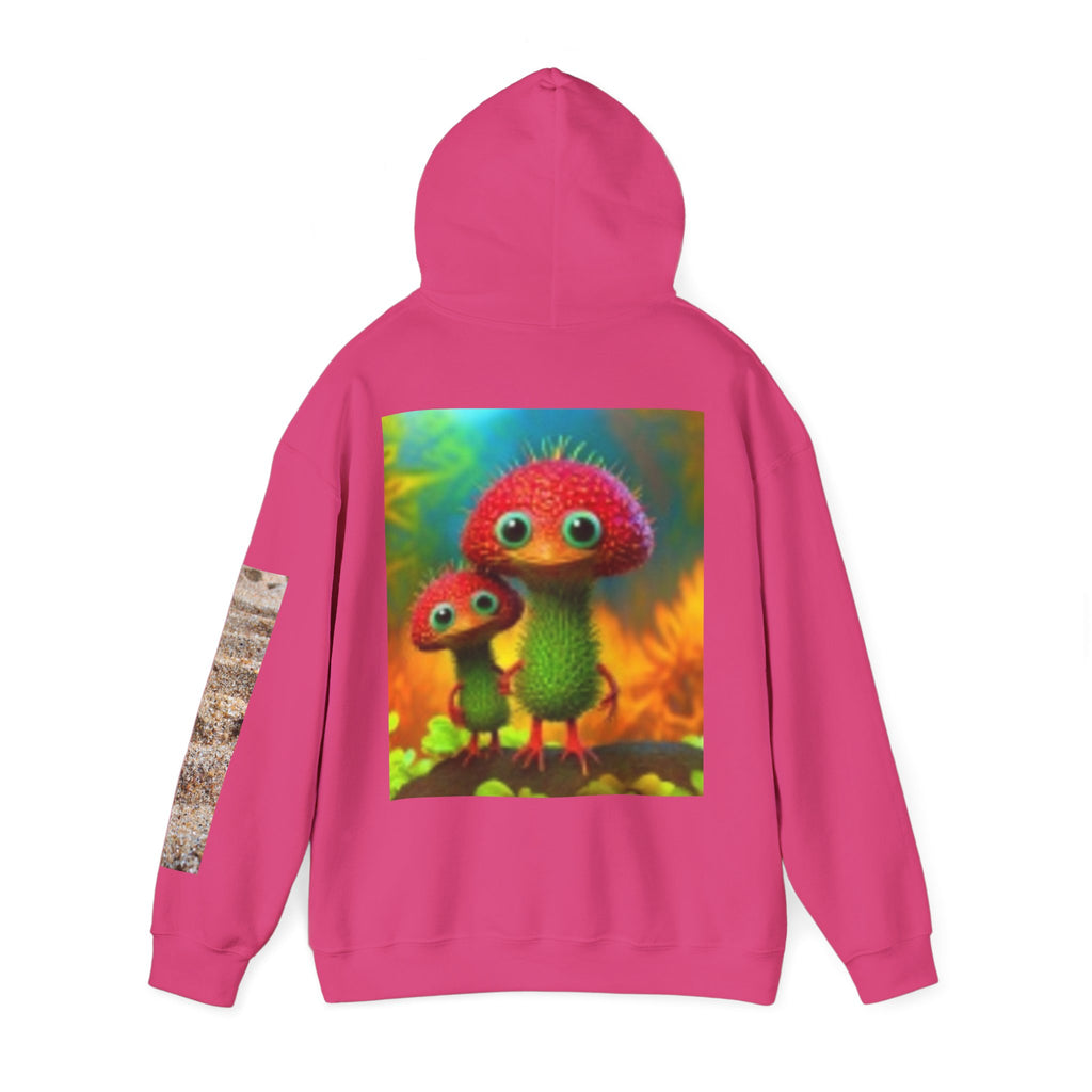 Mushroom Friends Hoodie — Cute Colorful Fungi Illustration Pullover