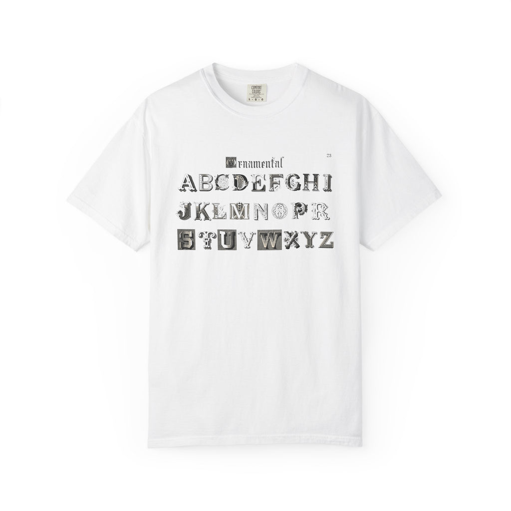 Vintage Alphabet Chart T-Shirt